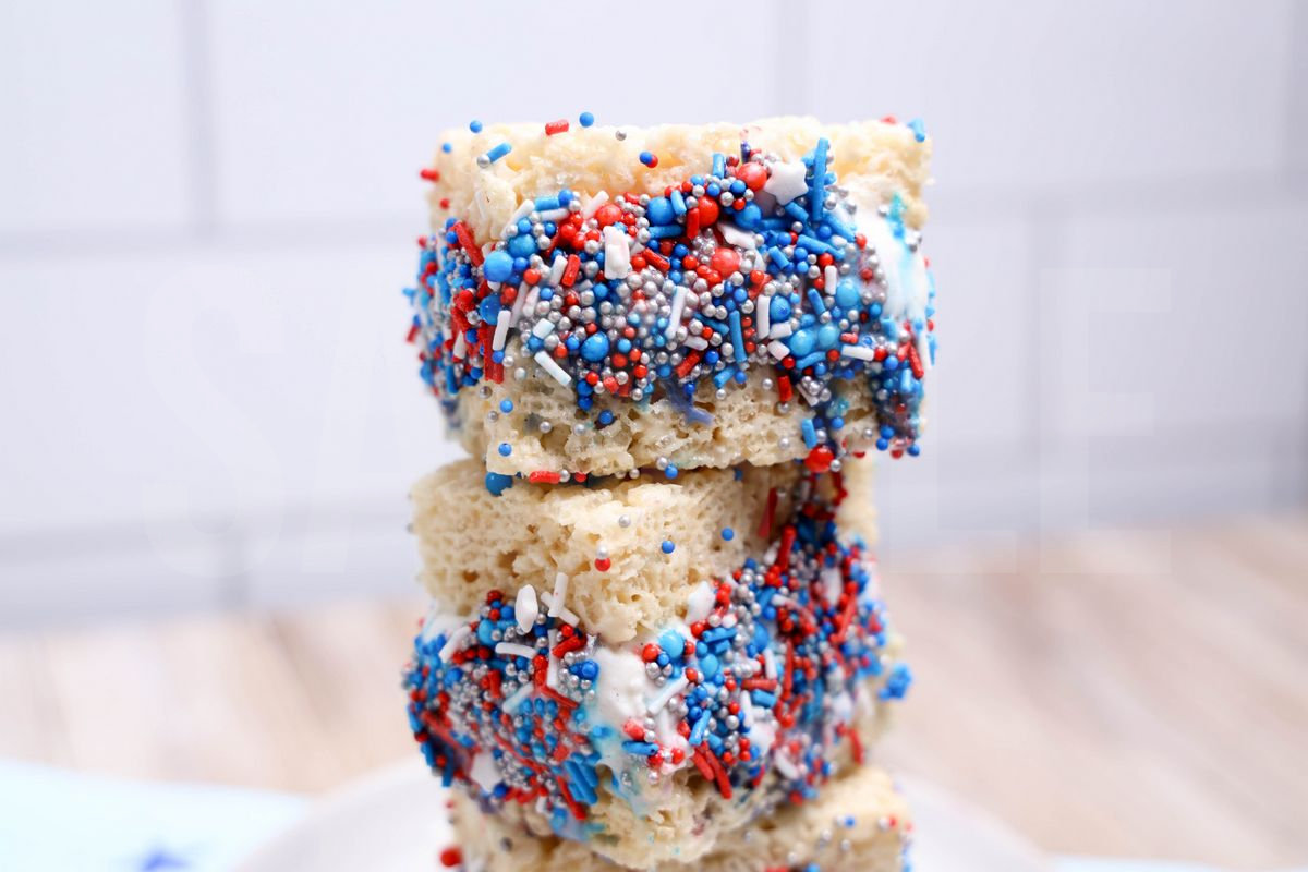 July 4th Rice Krispies Ice Cream Sandwiches - Set 3 - Image 3
