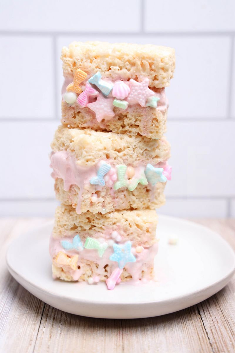 Mermaid Rice Krispies Ice Cream Sandwiches - Set 3