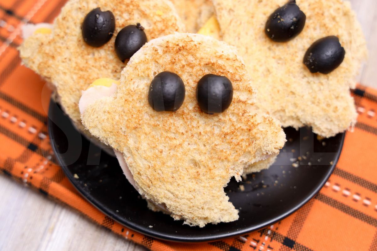 Ghost Turkey and Cheese Sandwiches - Set 3 - Image 3