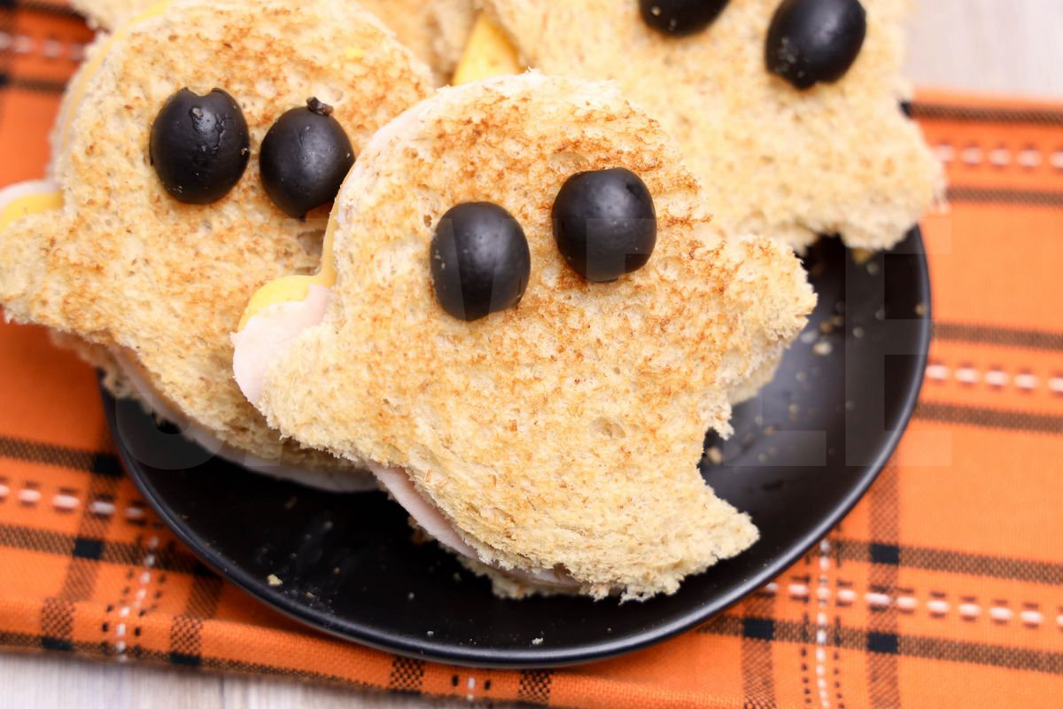 Ghost Turkey and Cheese Sandwiches - Set 3 - Image 2
