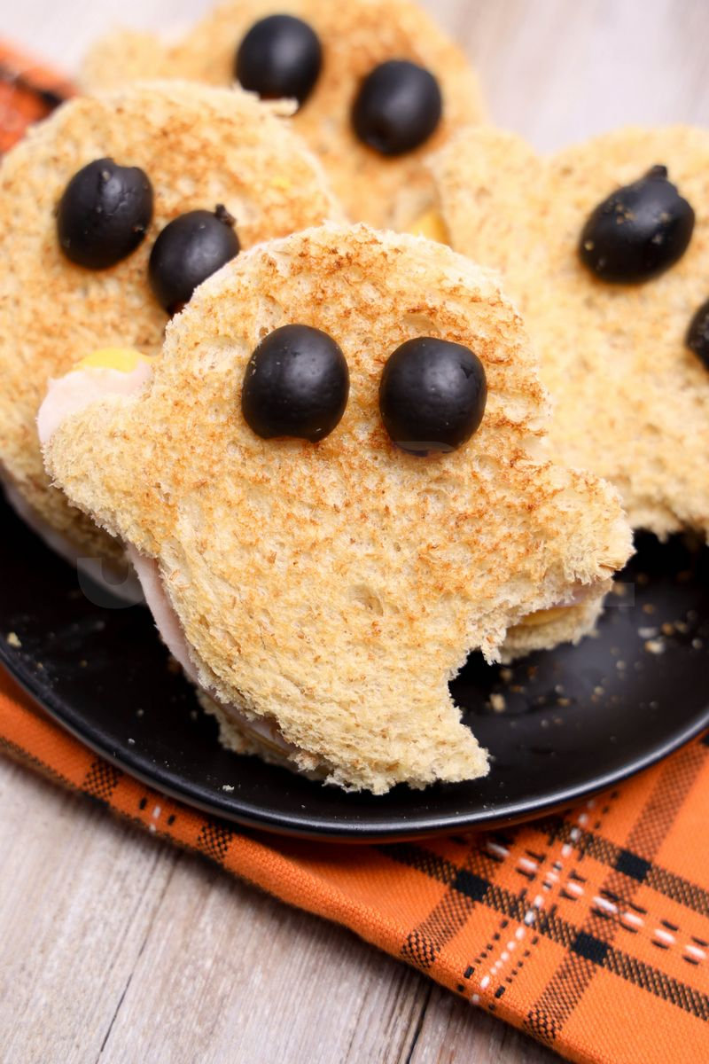 Ghost Turkey and Cheese Sandwiches - Set 3