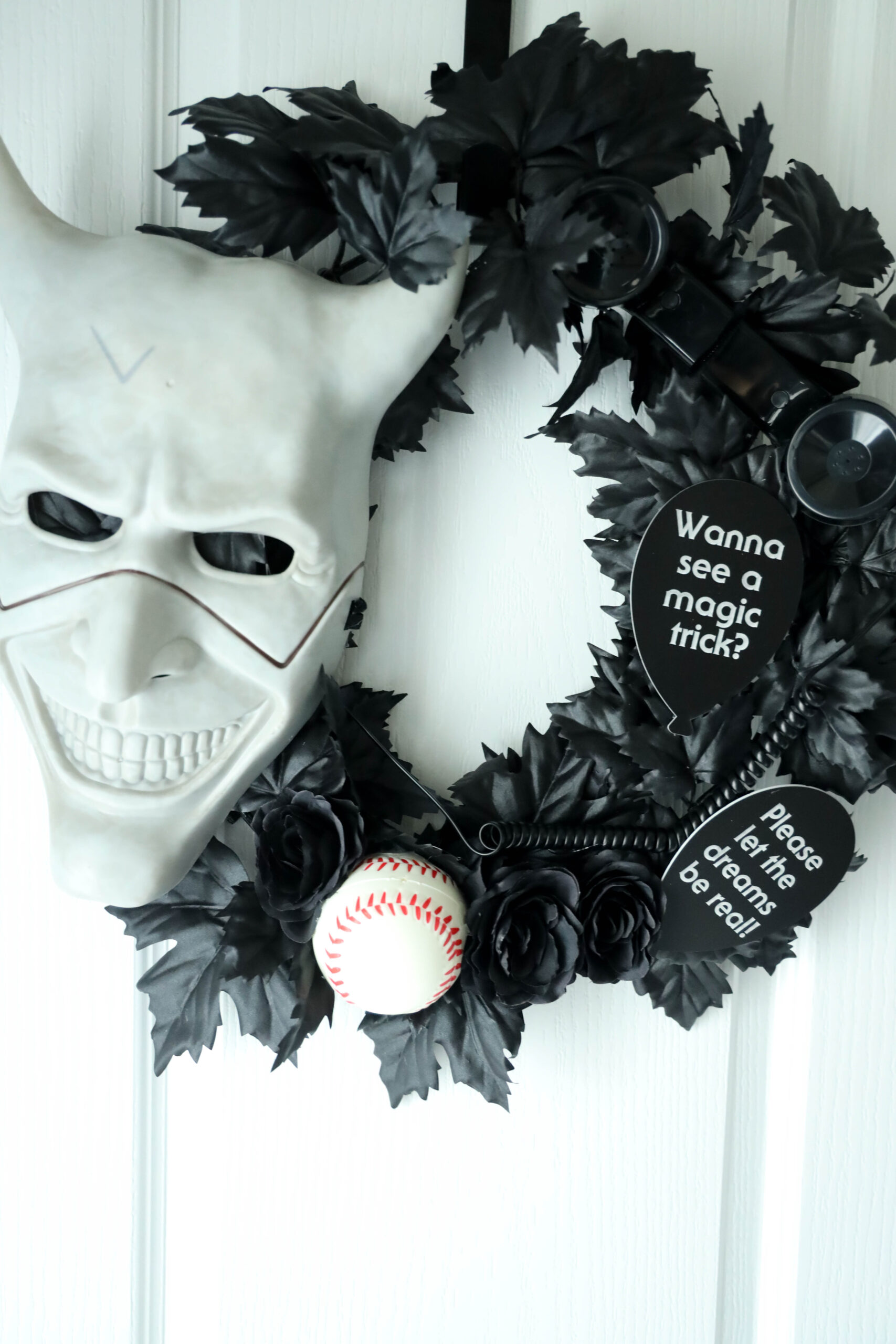 Black Phone Wreath Exclusive - For Kelly