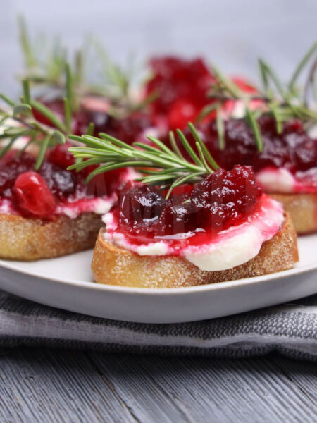 Cranberry Ricotta Crostini - Set 1