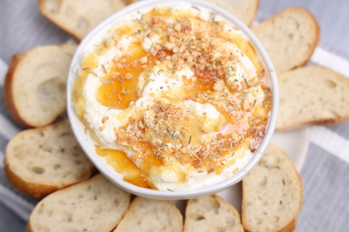 Hot Honey Cashew Ricotta Dip - Set 1 - Image 3