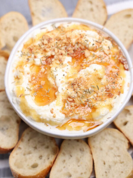 Hot Honey Cashew Ricotta Dip - Set 1