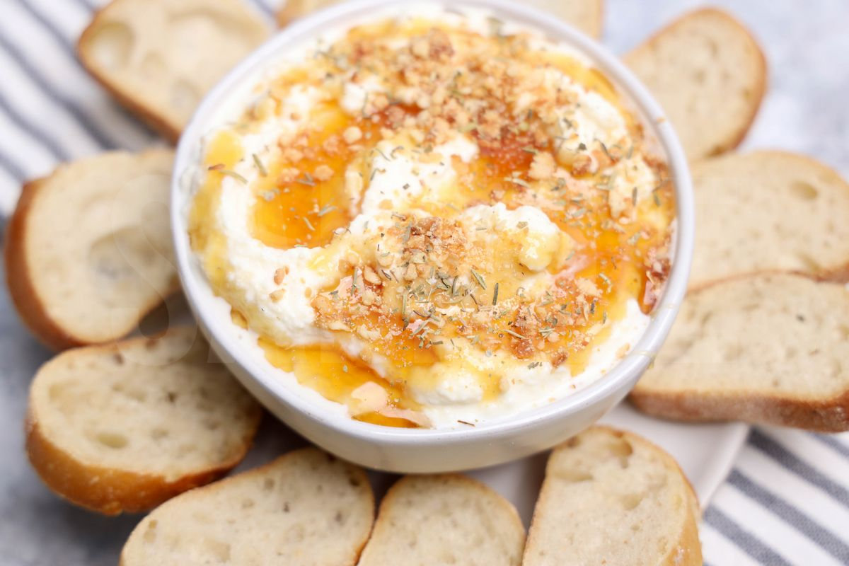 Hot Honey Cashew Ricotta Dip - Set 2 - Image 4