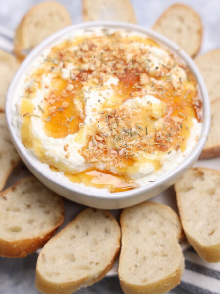 Hot Honey Cashew Ricotta Dip - Set 2