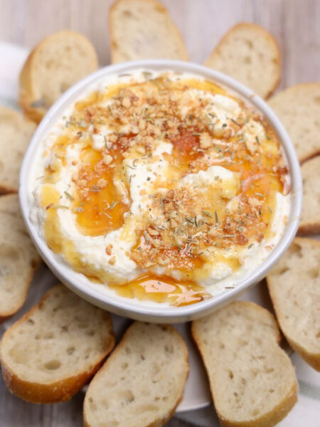 Hot Honey Cashew Ricotta Dip - Set 3