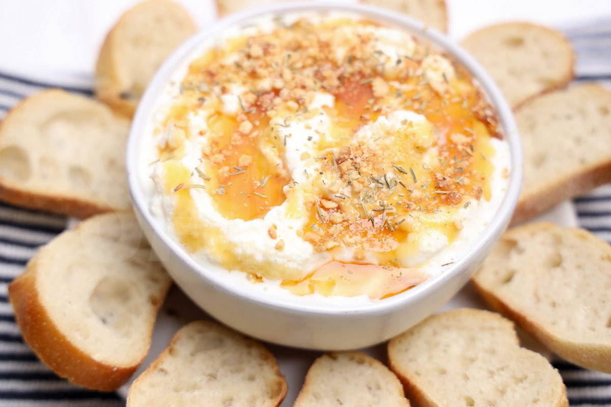 Hot Honey Cashew Ricotta Dip - Set 4 - Image 3
