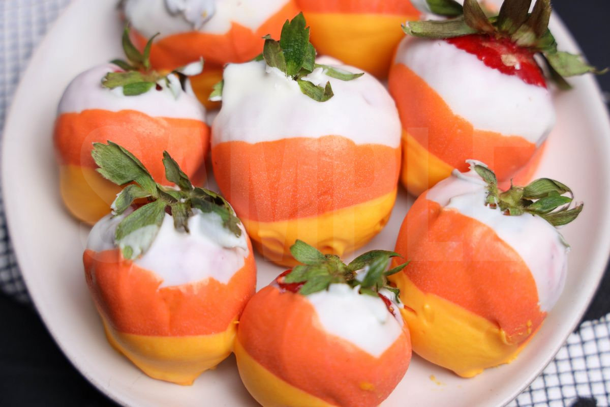 Candy Corn Strawberries - Set 1 - Image 2