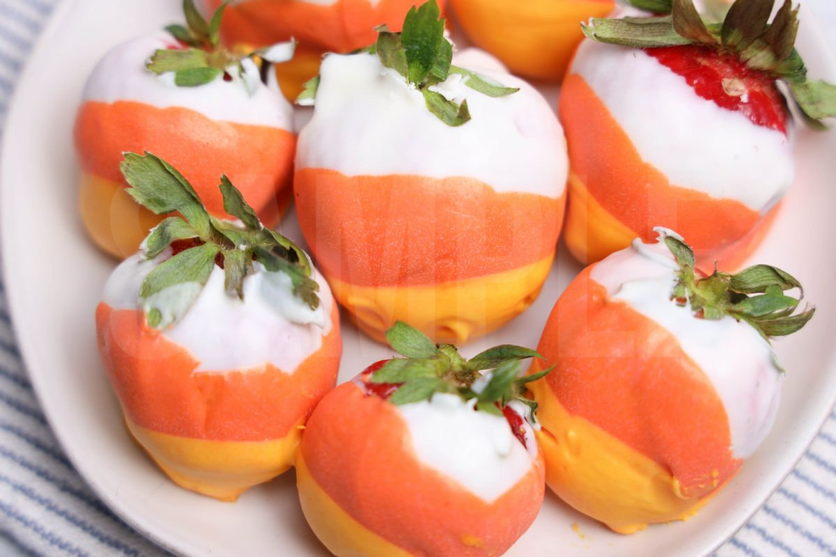 Candy Corn Strawberries - Set 2 - Image 5