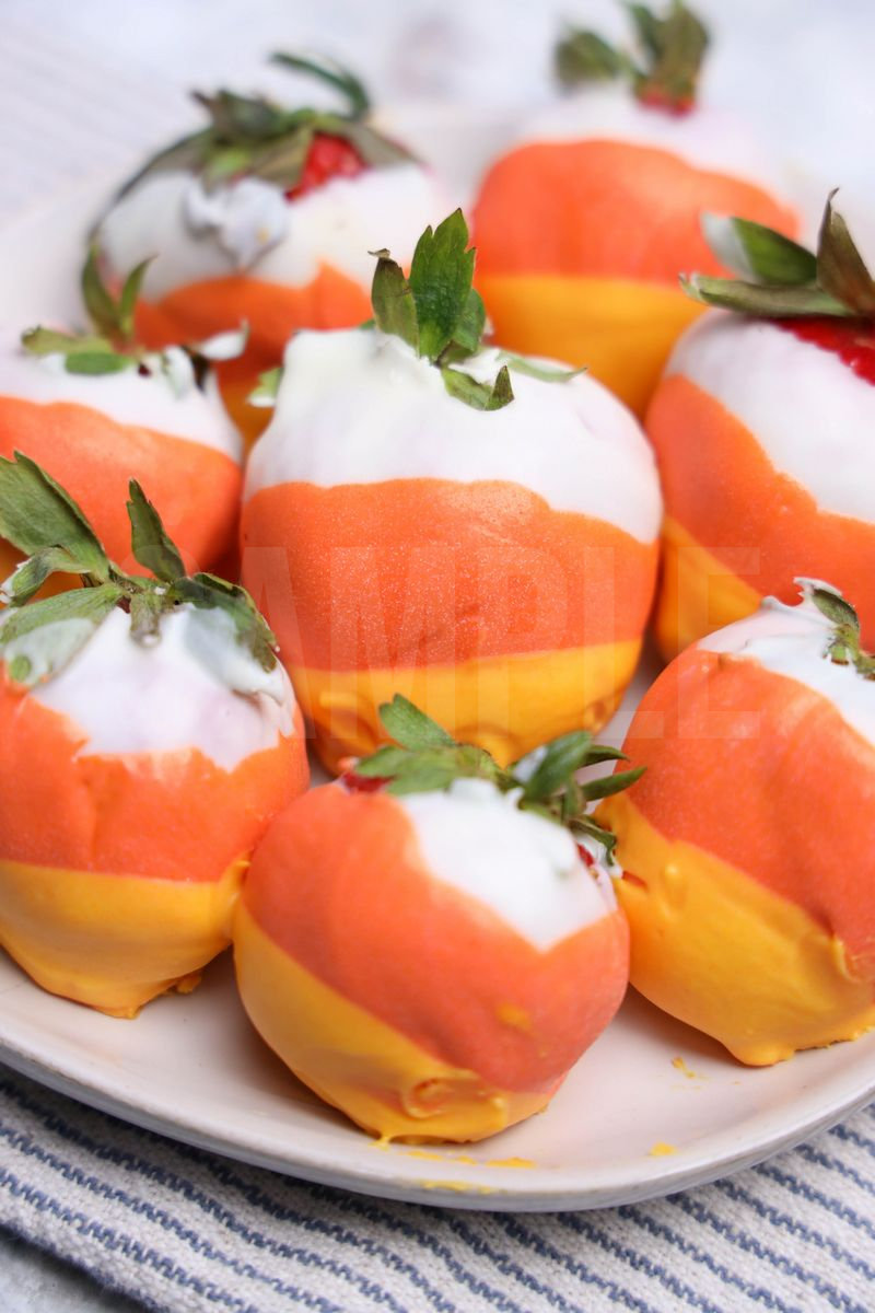 Candy Corn Strawberries - Set 2