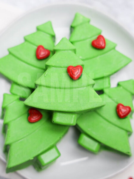 Grinch Heart Chocolate Trees - Set 1