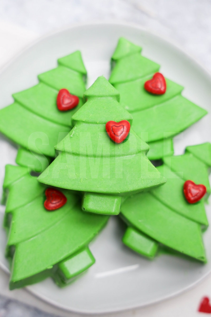Grinch Heart Chocolate Trees - Set 1