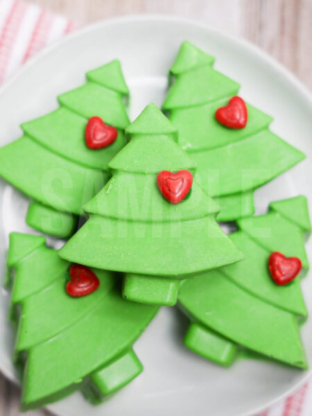 Grinch Heart Chocolate Trees - Set 2